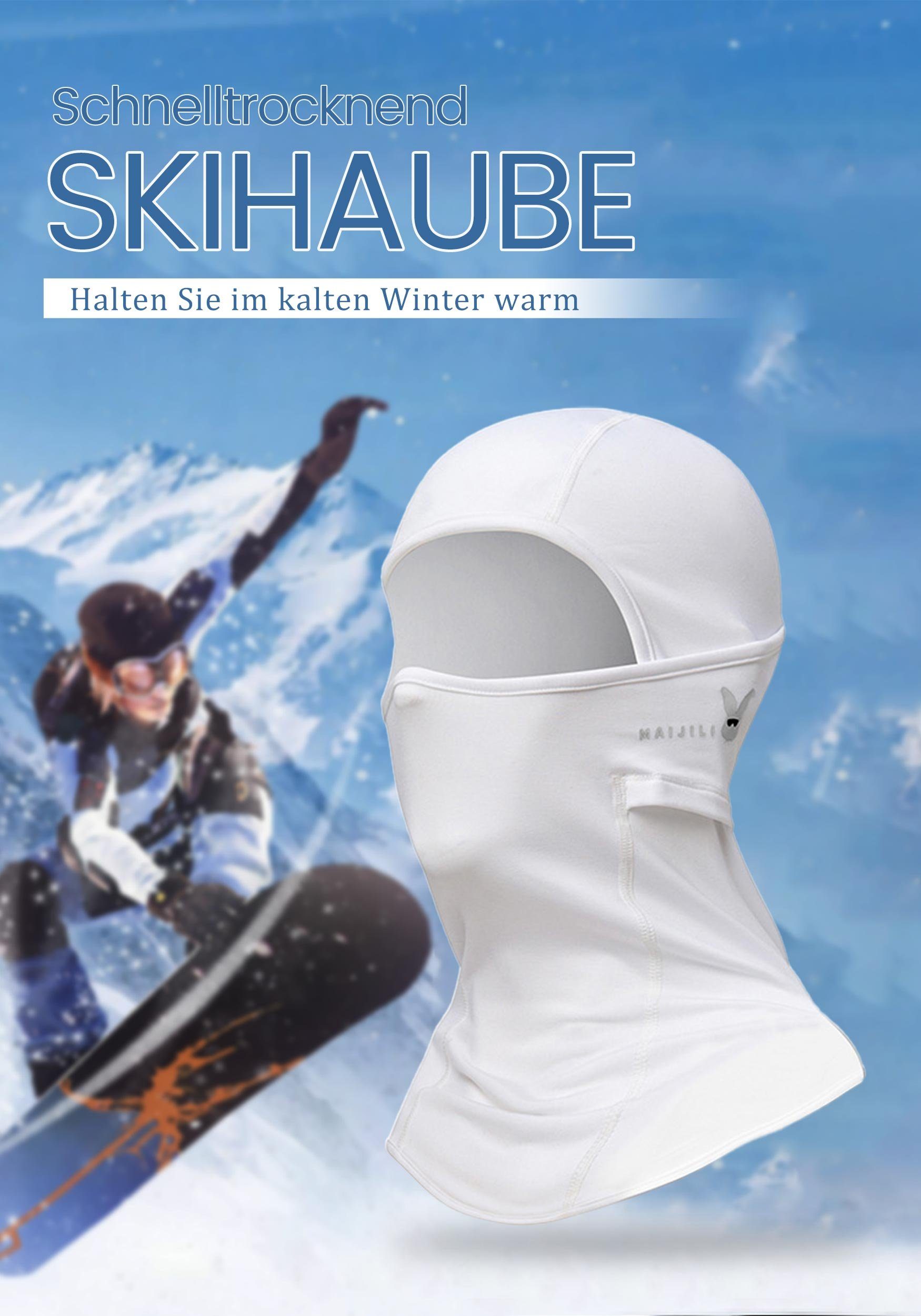 Schutz UV-Strahlen Umfassenden Sturmhaube für MAGICSHE Skimaske Weiß Widersteht