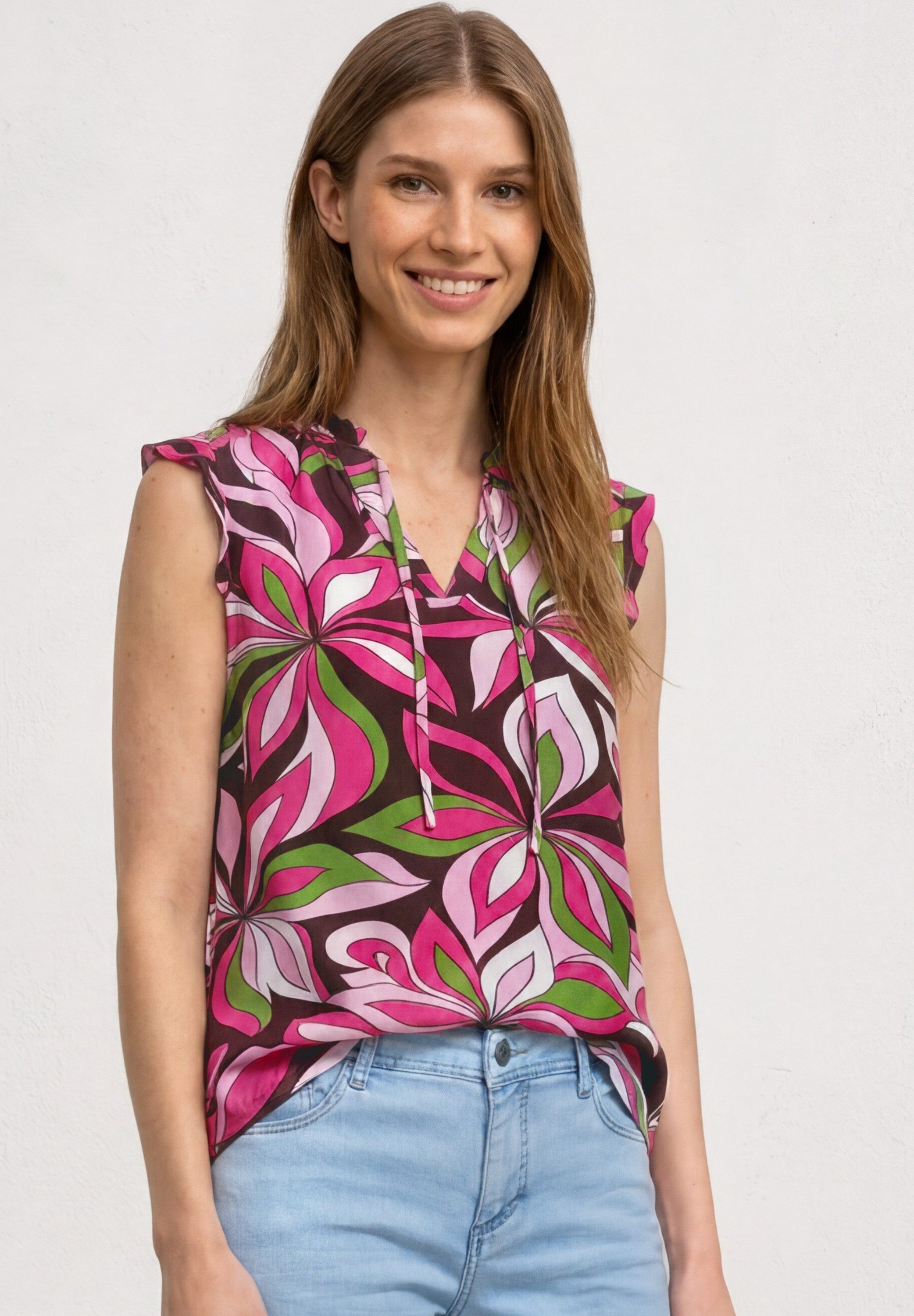 STREET ONE Shirttop mit Rüschendetails