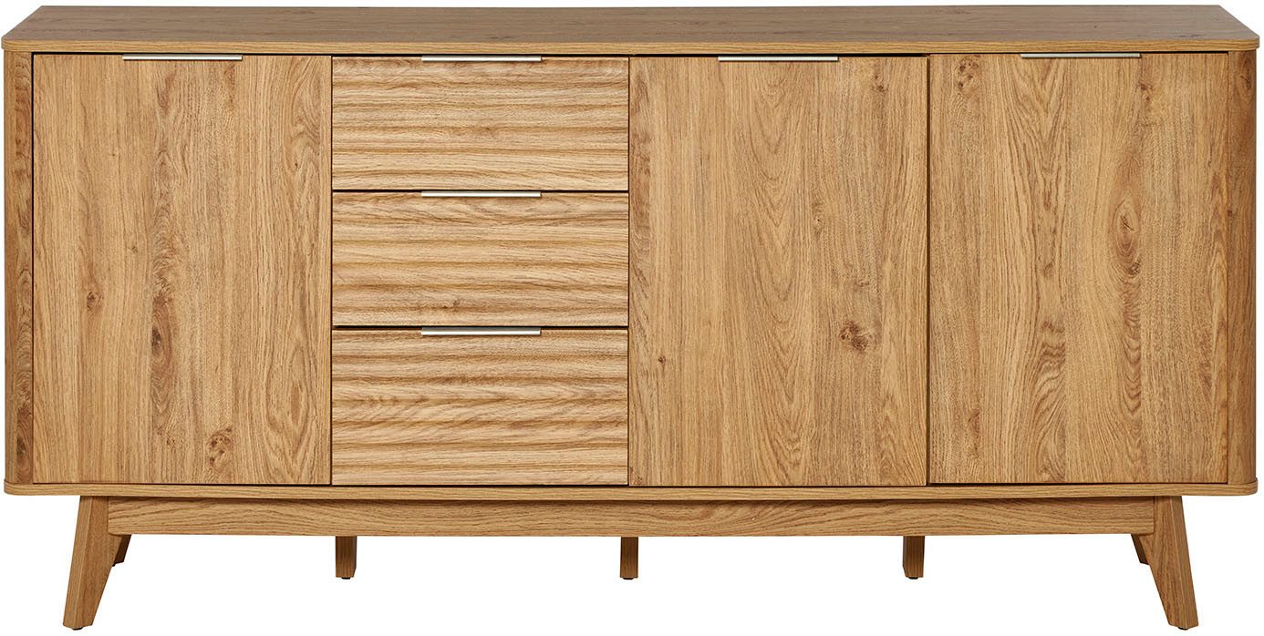 Jahnke Sideboard WAVE SB 170 (1 St), Sideboard, 3 Schubladen + 3 Türen, Wellendesign, Breite 169,5 cm