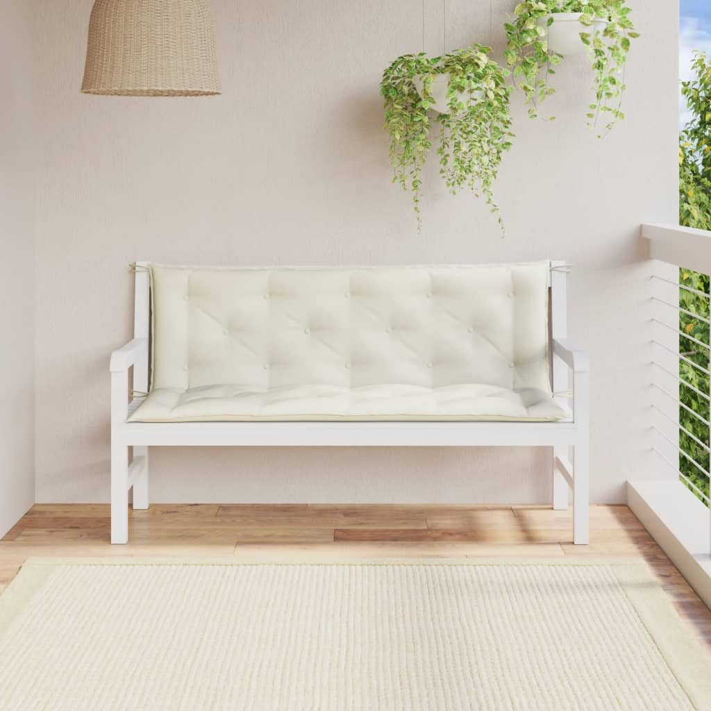 vidaXL Sitzauflage Gartenbank-Auflagen 2 Stk. Melange günstig online kaufen