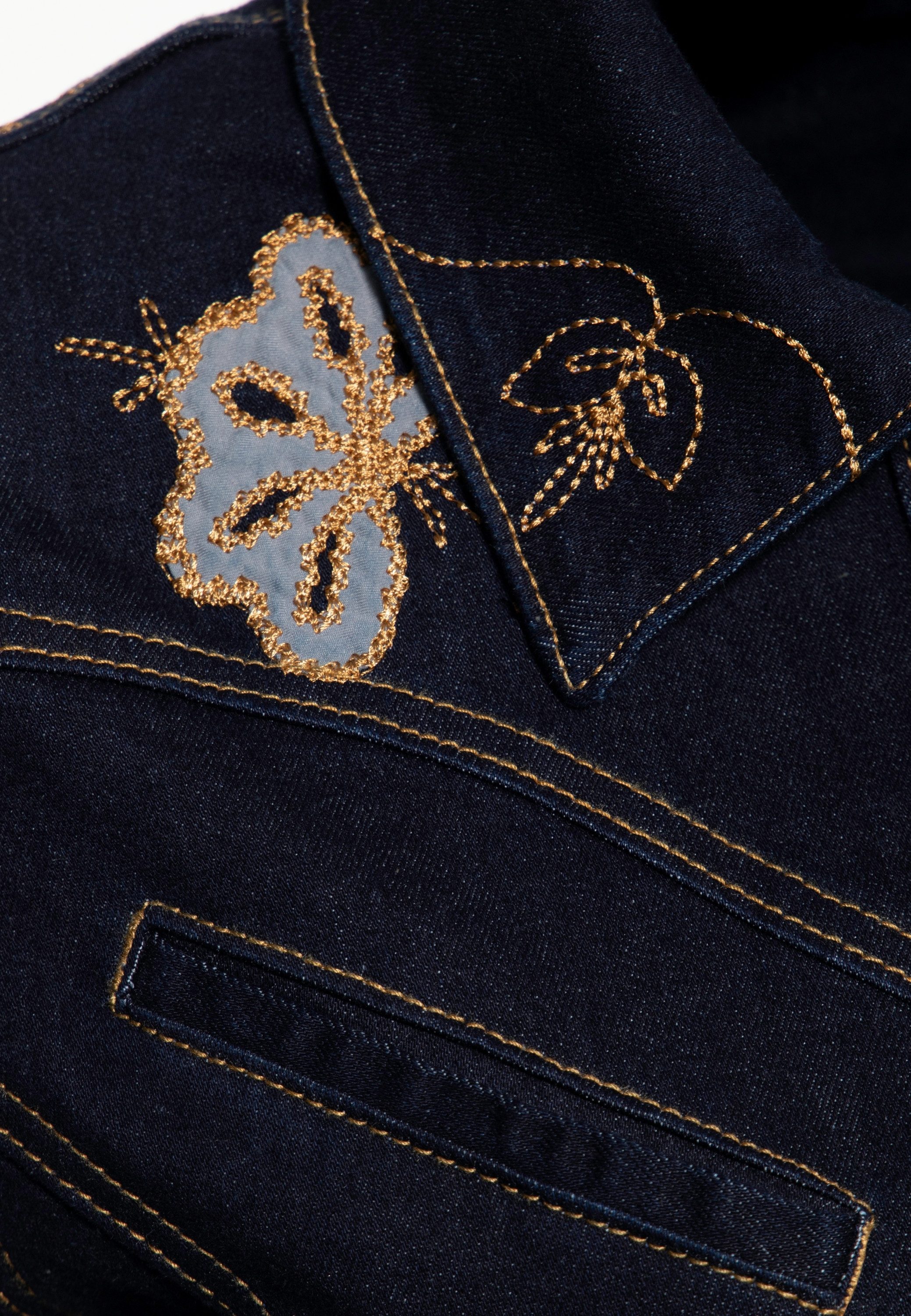 QueenKerosin Jeanskleid im Western-Style – Bild 5 von 5