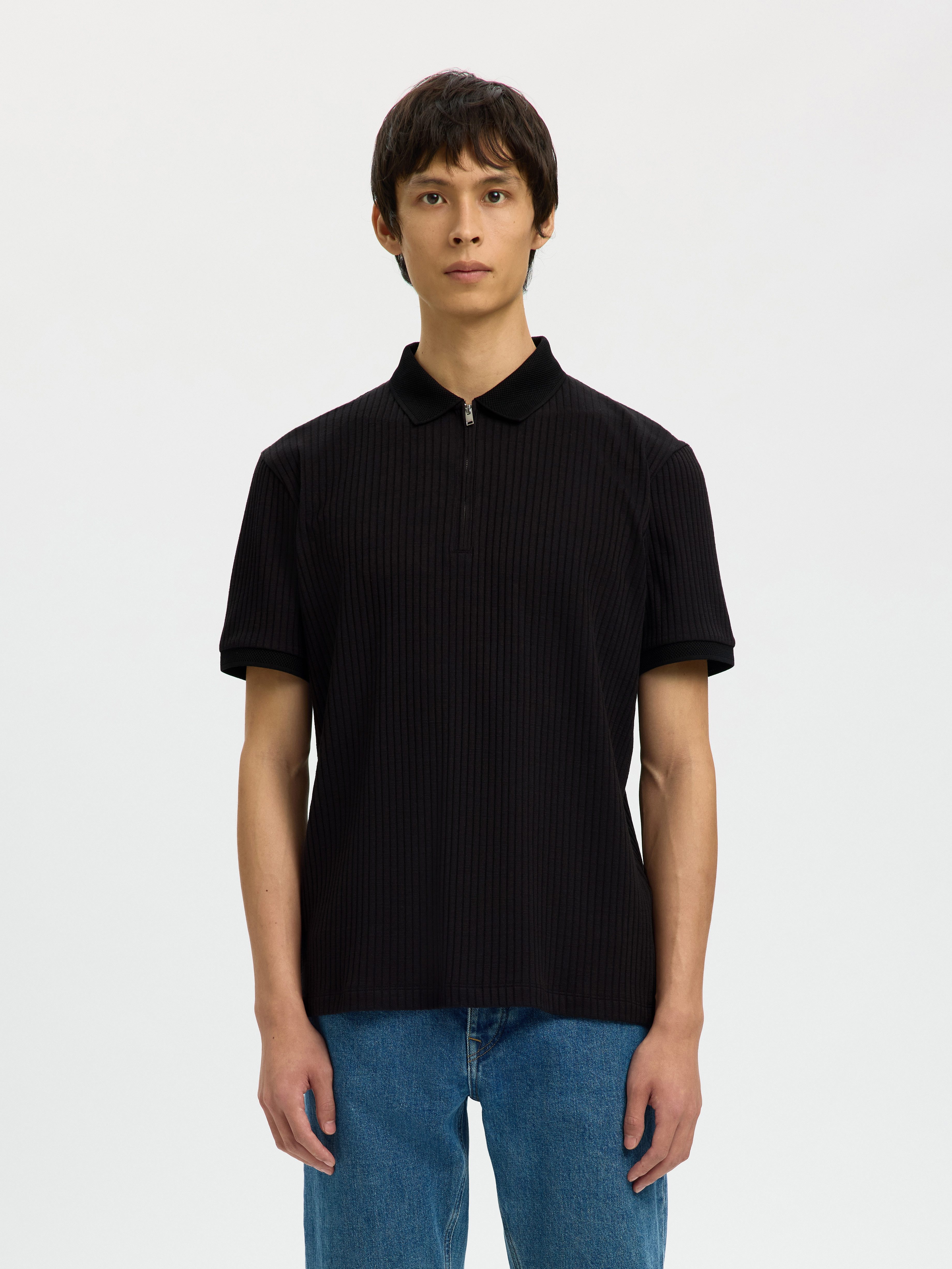 Selected Poloshirt SLHFAVE STRUCTURE SS POLO NOOS