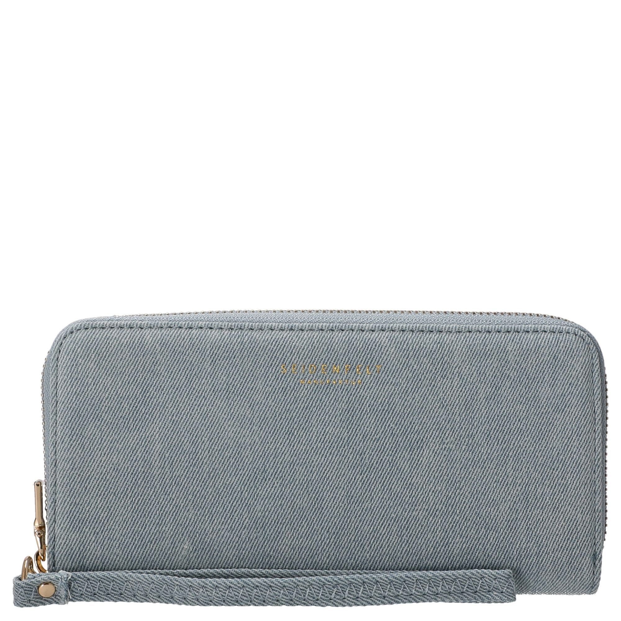 Seidenfelt Manufaktur Geldbörse Smilla - Damen- Geldbörse 19 cm (denim in blue)
