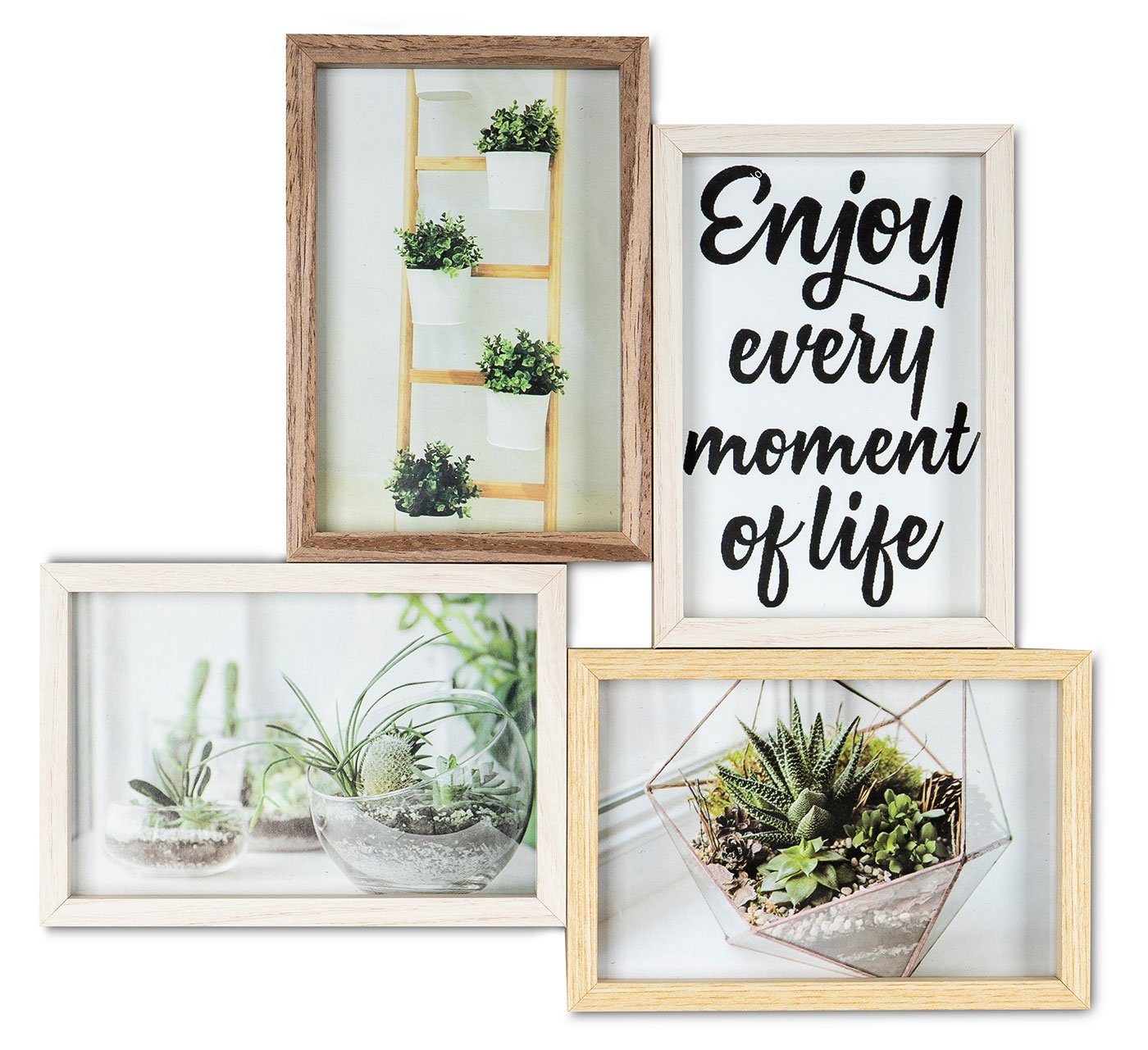 Levandeo® Bilderrahmen Collage, Bilderrahmen Collage 30,5x32,5cm günstig online kaufen