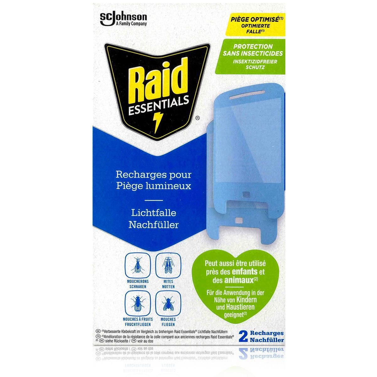Raid Insektenfalle Raid Essentials Lichtfalle Nachfüller gegen fliegende Insekten (1er Pa