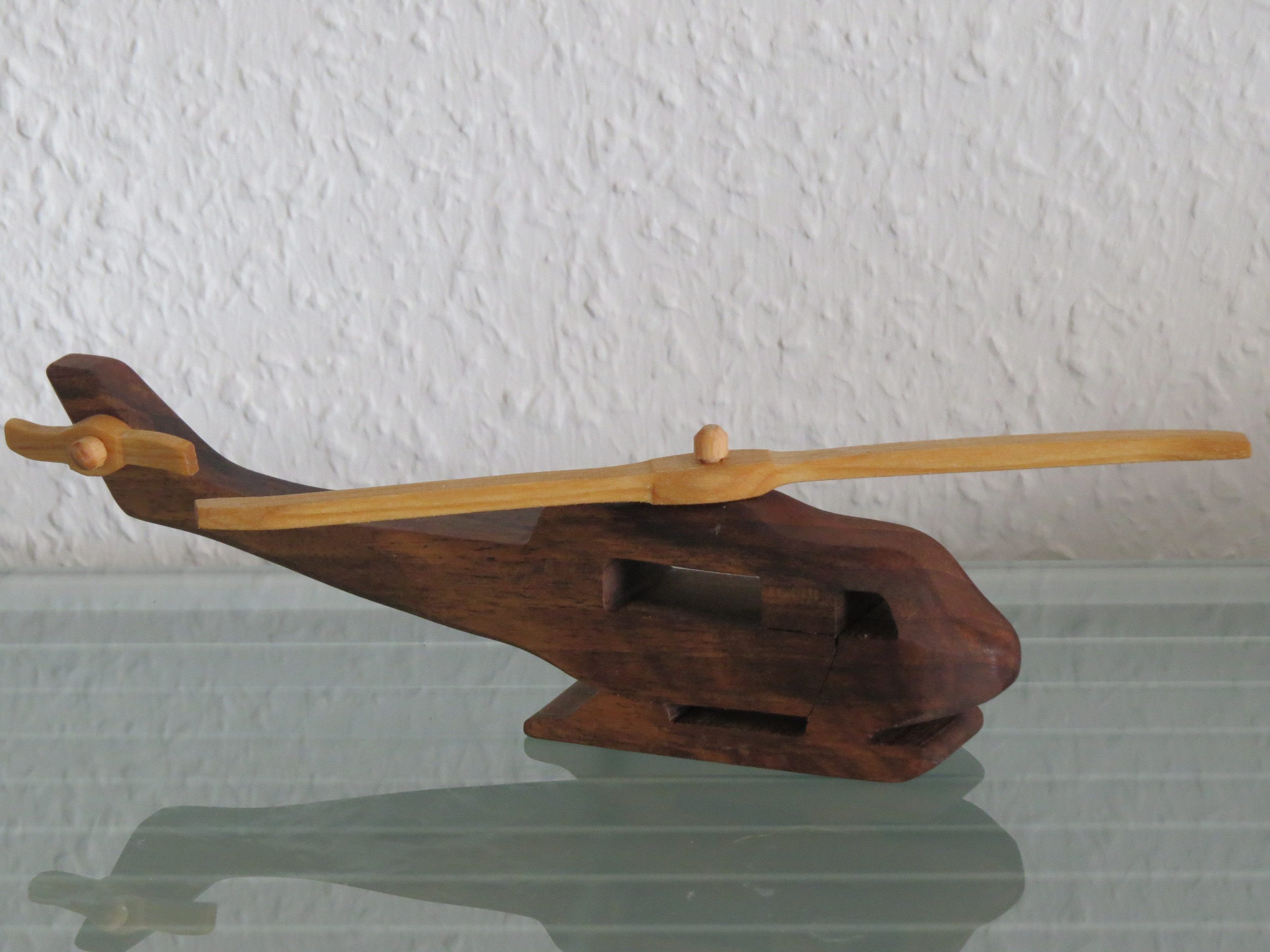 Holzprodukte Modellhubschrauber Hubschrauber Helikopter Kampfhubschrauber HANDARBEIT NEU Holz