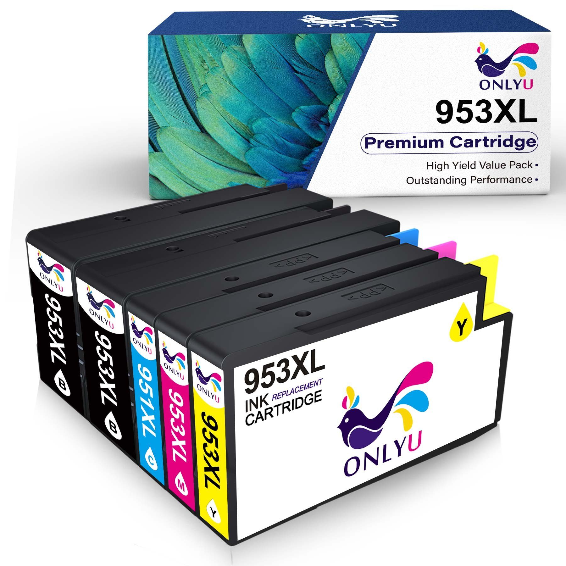 ONLYU 953XL 953 XL Multipack für HP Officejet Pro 7720 Tintenpatrone | Tintenpatronen