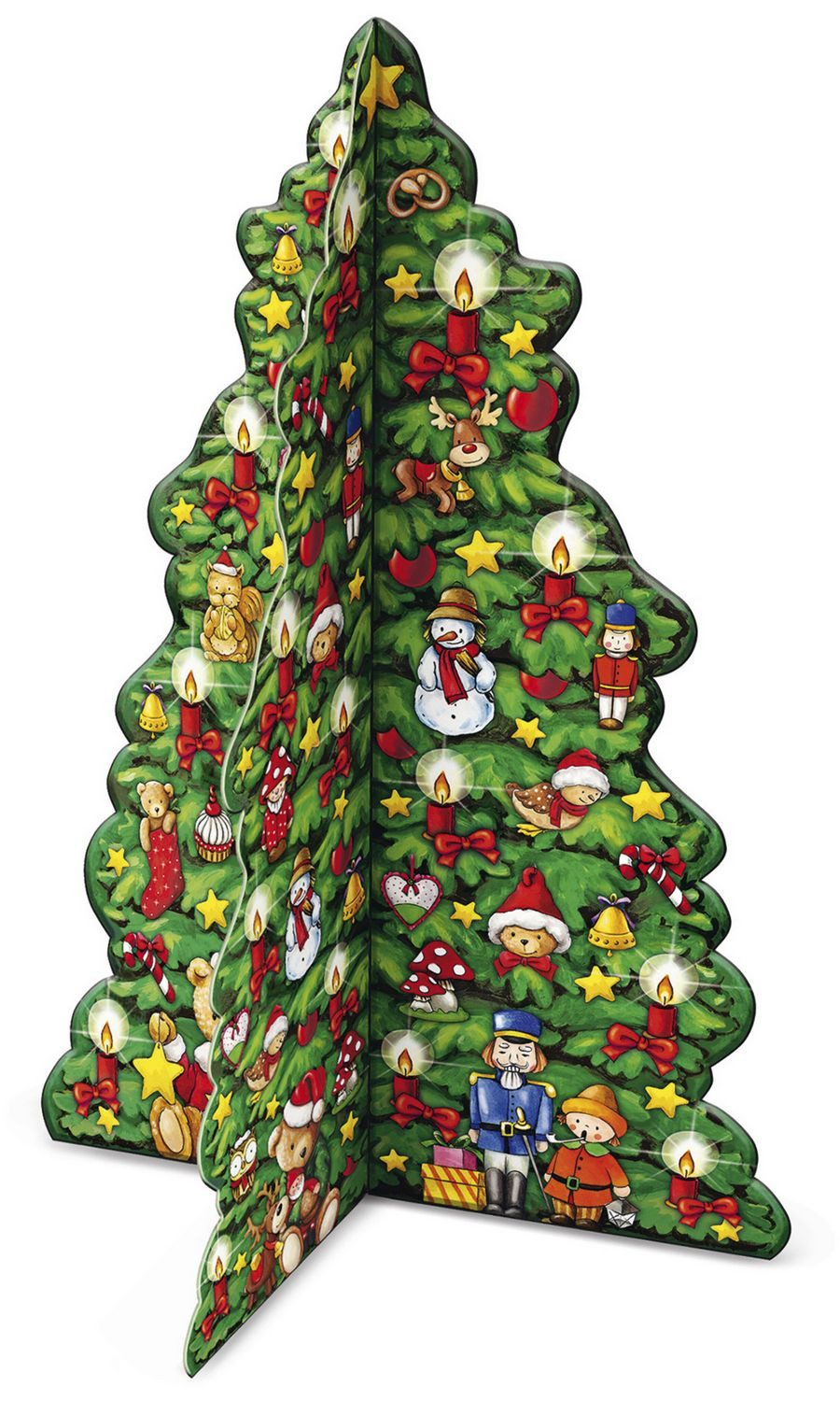 Korsch Verlag Wandkalender Adventskalender ""Buntes Weihnachtsbäumchen""