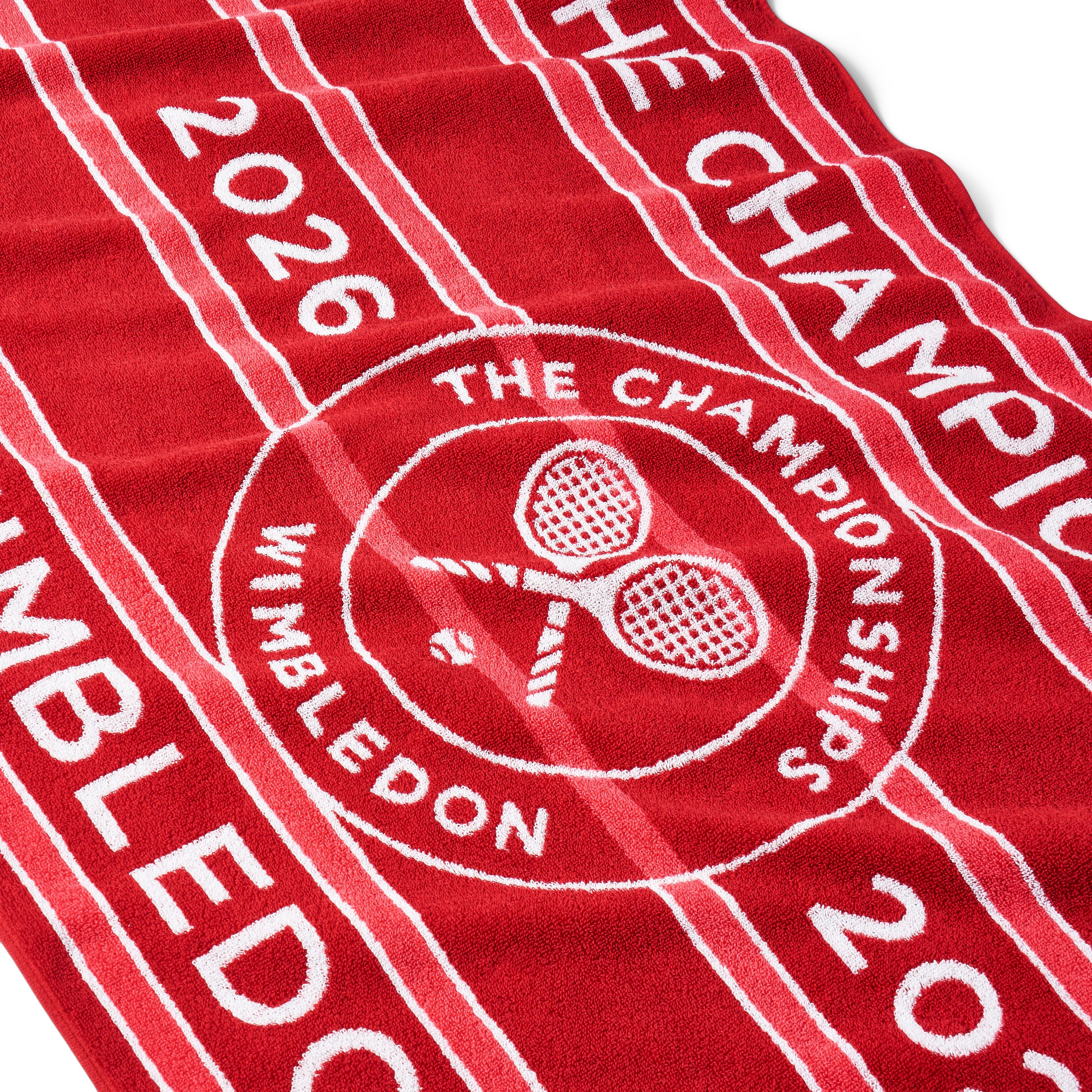 Wimbledon Handtuch Christy Badetuch »Wimbledon Championship 2026«, 70 x 133 cm, (Packung), Official Wimbledon Championship 2026 Design