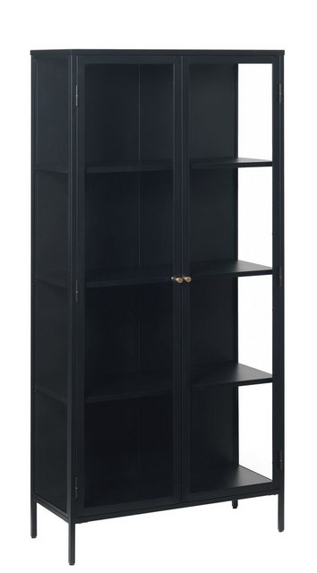 UNIQUE furniture A/S Vitrine aus Metall Schwarz Lackiert in Metall Schwarz günstig online kaufen