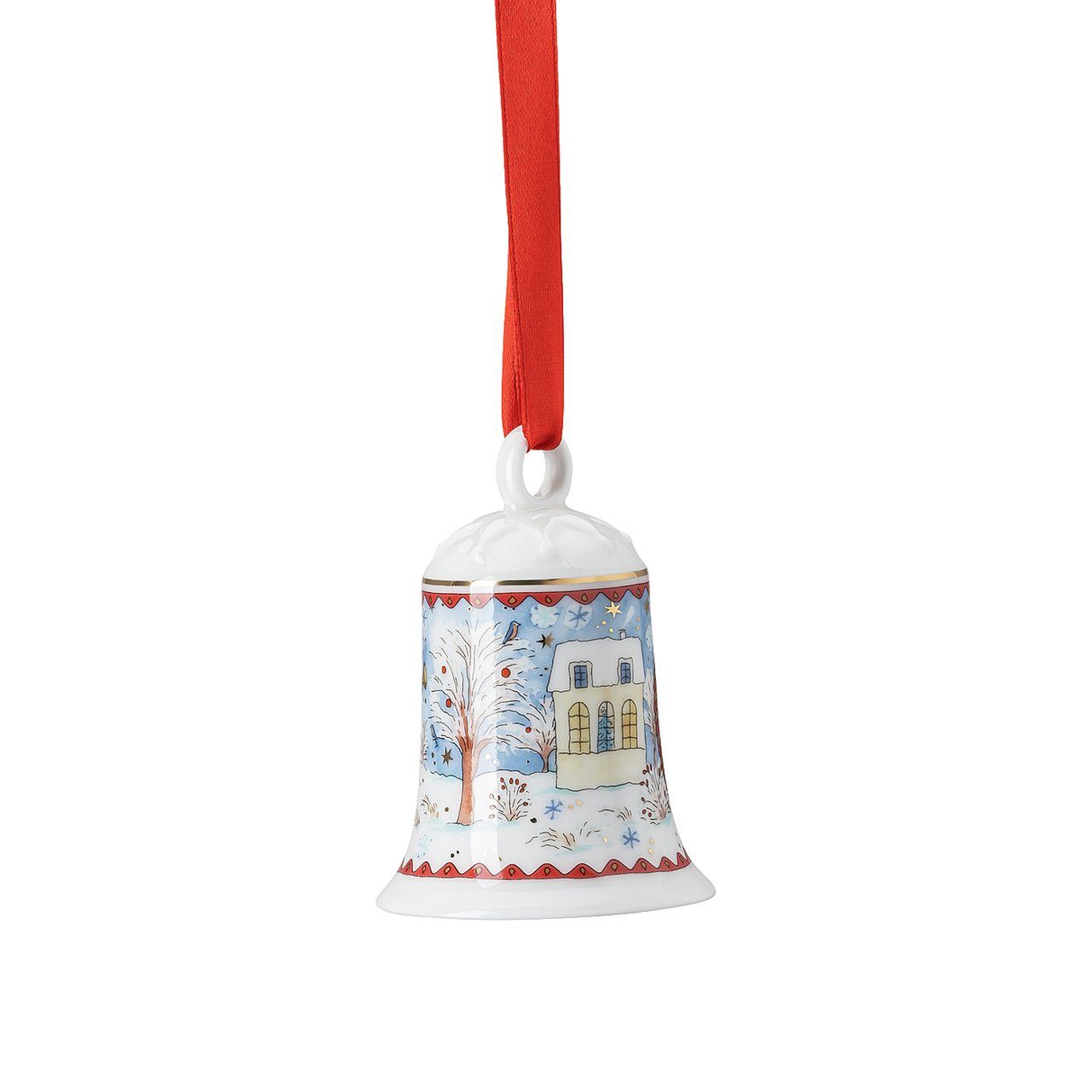 Hutschenreuther Christbaumschmuck Porzellan Weihnachtsglocke Glocke 2022, mit Originalverpackung (OVP)