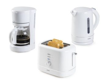 Setpoint Frühstücks-Set (3-tlg), Kabelloser Wasserkocher - kleiner Retro Toaster - Filterkaffeemaschine