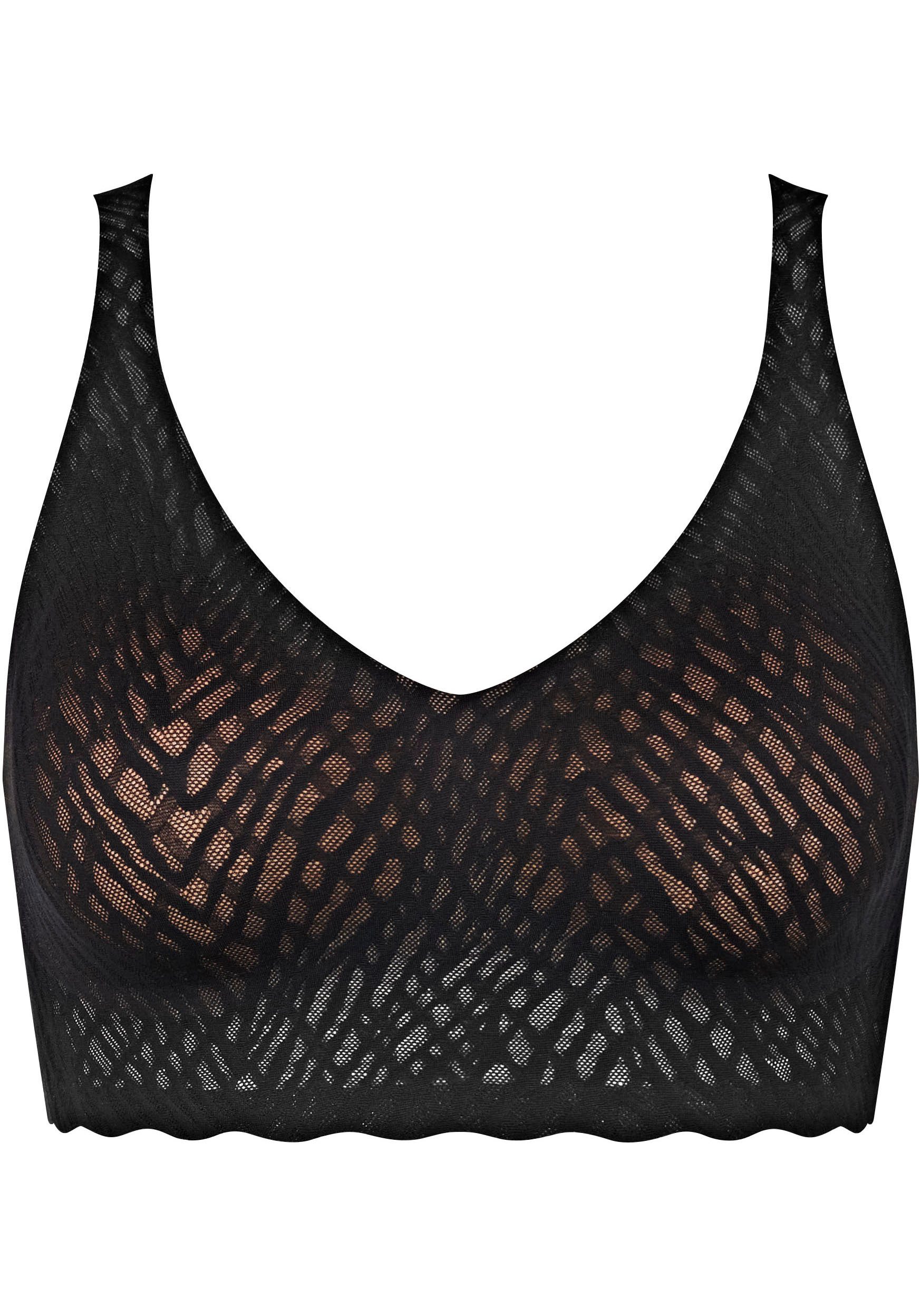 sloggi Bralette ZERO Feel Bliss Bralette unsichtbar mit Spitzenoptik
