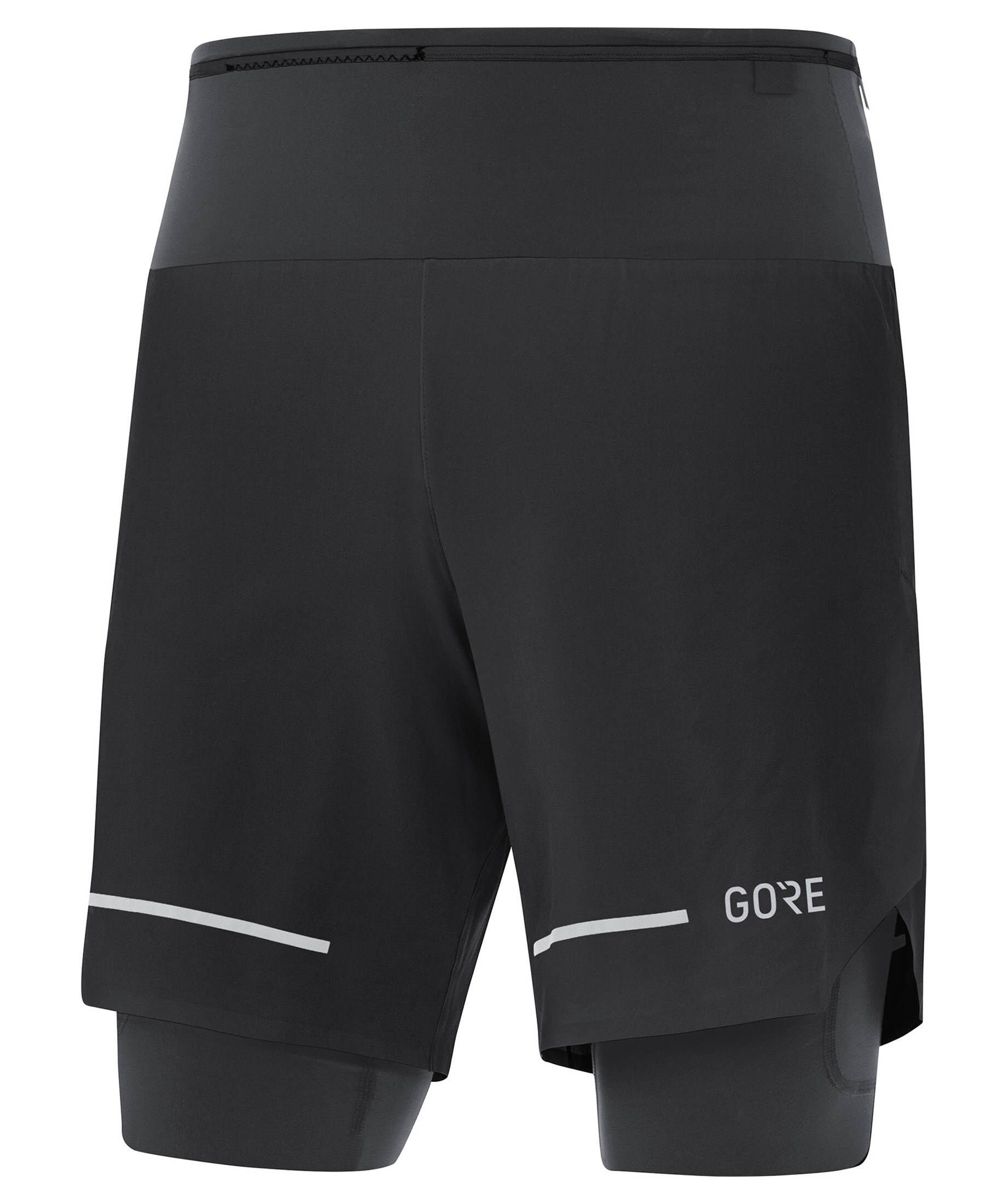 Gore Wear R7 2in1 Shorts Black Herren Laufshorts Schwarz 