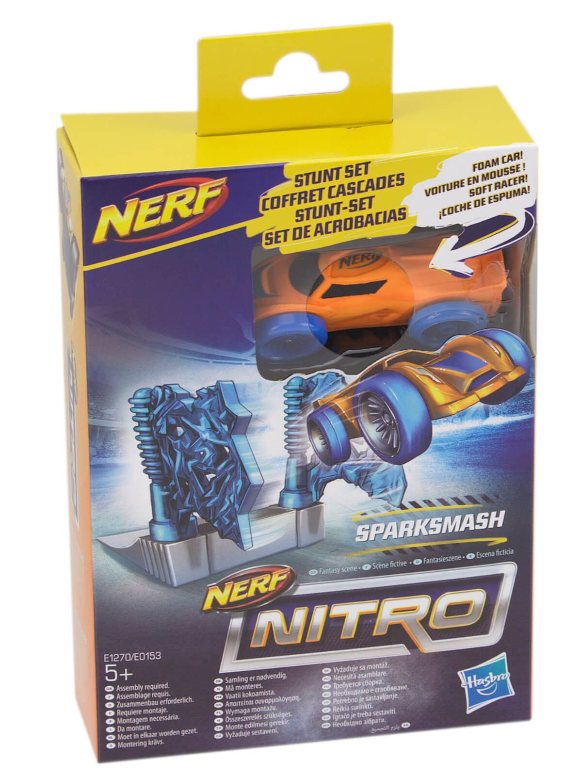 Nerf Rennbahn-Auto Nerf Nitro Auto Stunt Set Fantasieszene Sparksmash