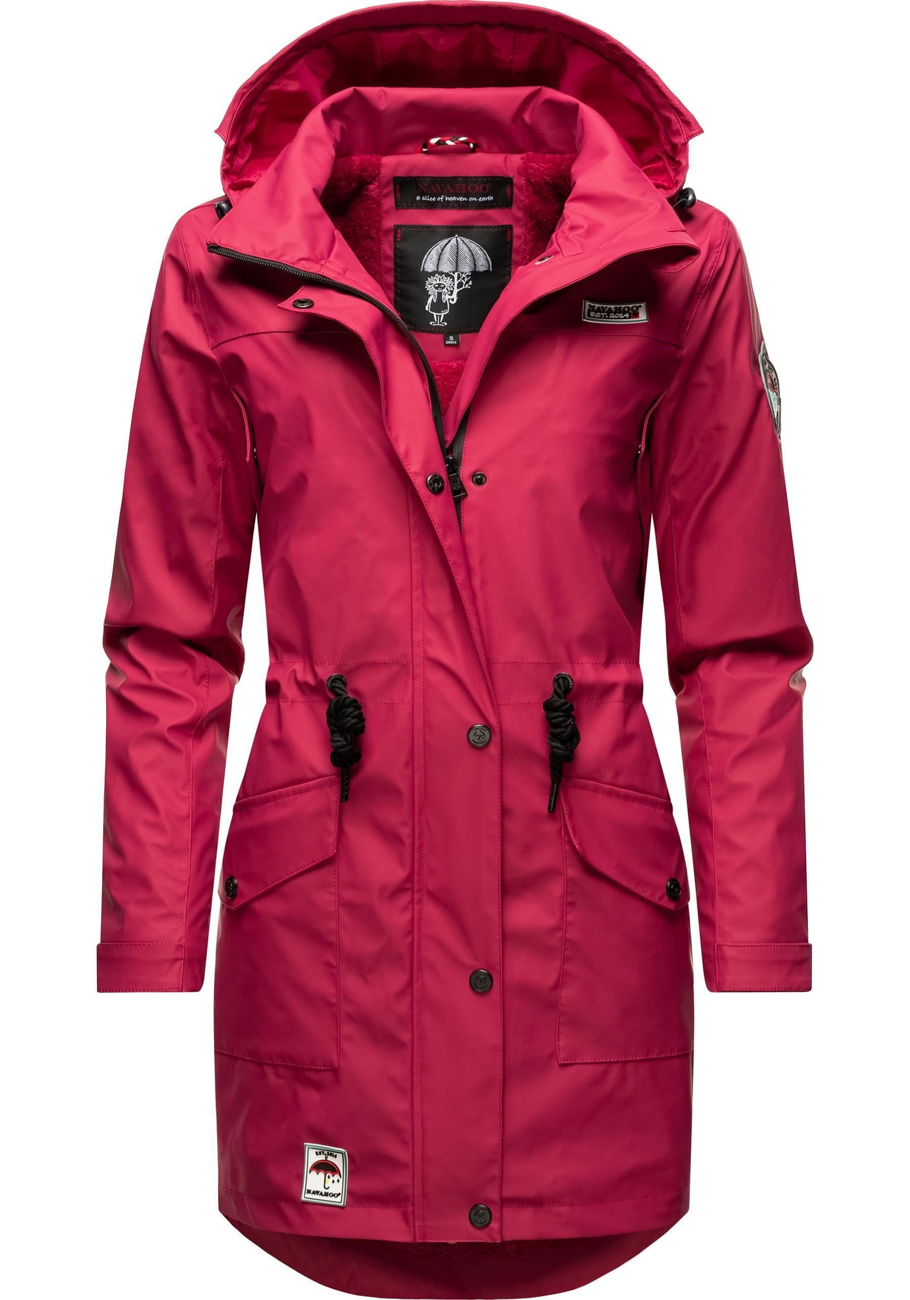 Navahoo Outdoorjacke Deike modischer Damen Outdoor Regenmantel