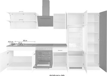 HELD MÖBEL Küchenzeile Trier, mit E-Geräten, Breite 320 cm