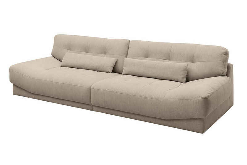 daslagerhaus living Big-Sofa Sofa Tizio 3-Sitzer Stoff champagner