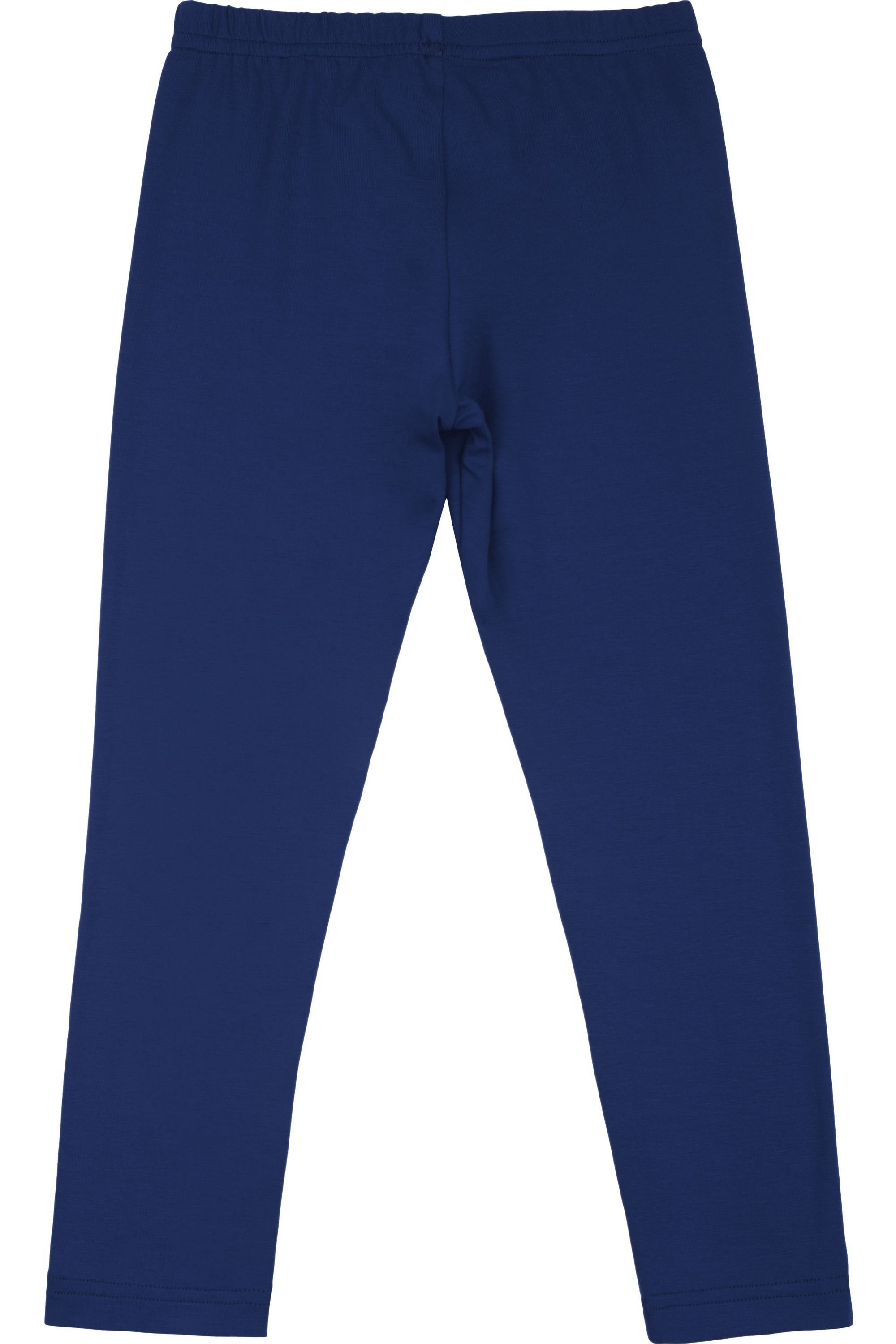 Lange Viskose MS10-130 Marineblau (1-tlg) aus Merry Bund Mädchen elastischer Leggings Style Leggings