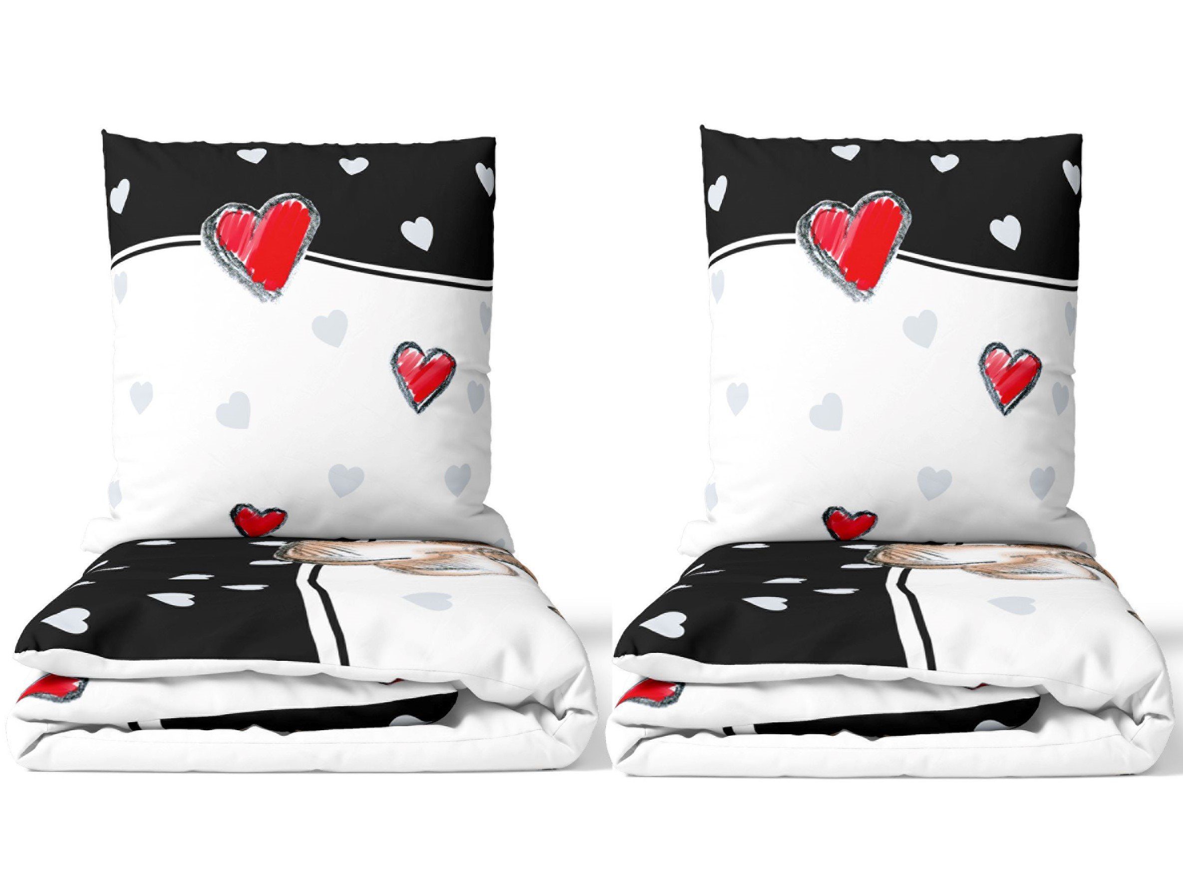 Leonado Vicenti Bettwäsche Allergiker geeignet 135x200, Microfaser, 4 teili günstig online kaufen