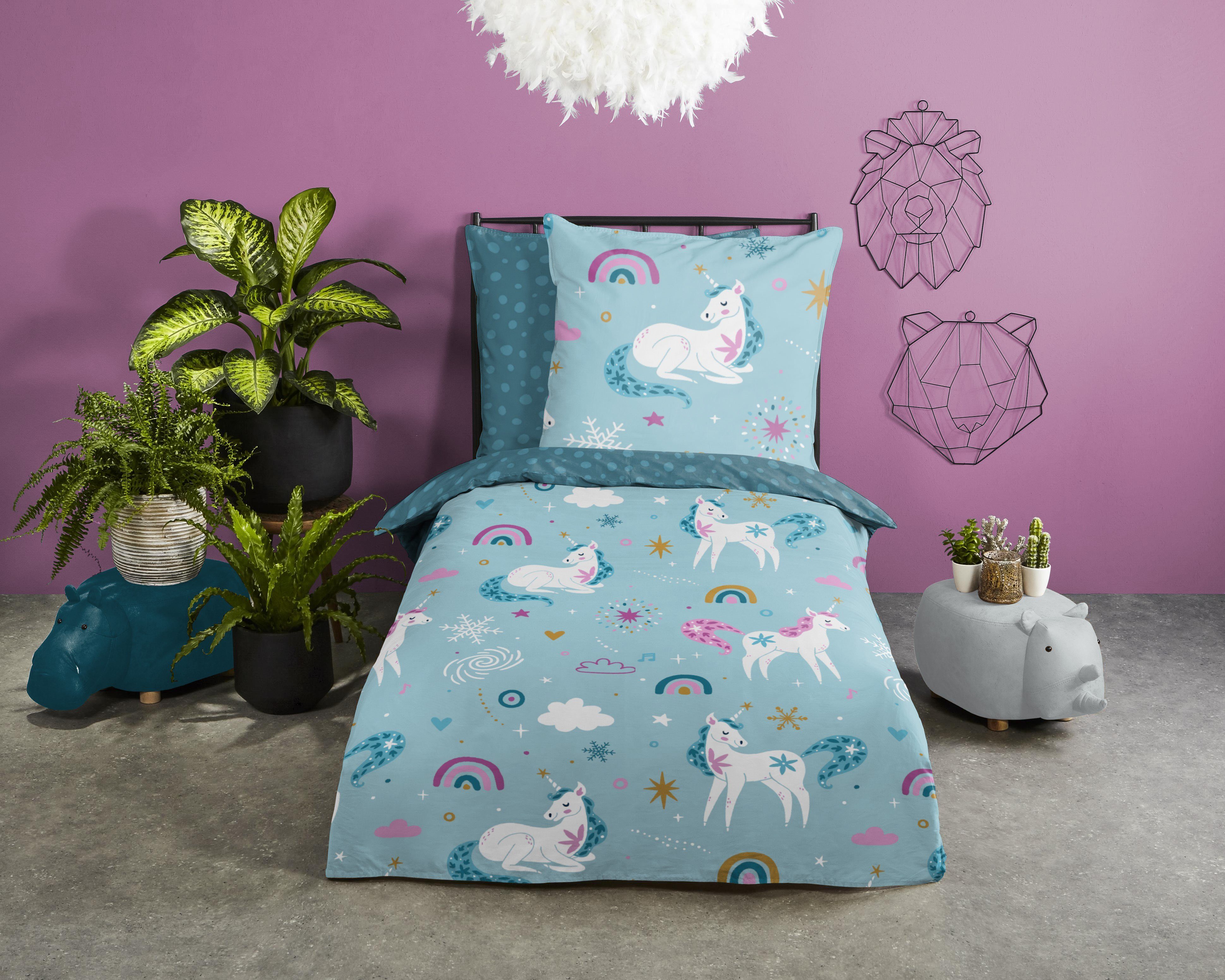 soma Bettwäsche einhorn bettwäsche 135x200 sale günstig online kaufen