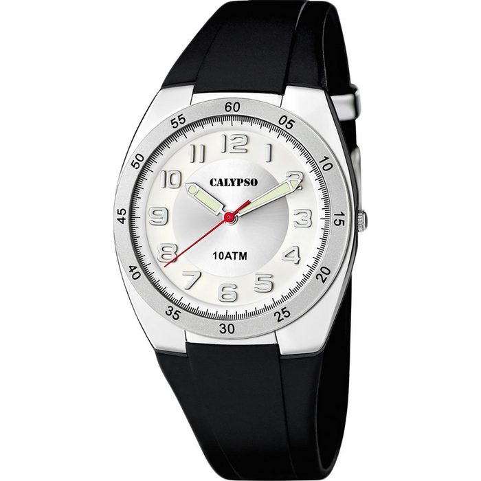 CALYPSO WATCHES Quarzuhr Calypso Herren Uhr K5753/4 Kunststoffband (Armbanduhr) Herren Armbanduhr rund Kunststoff PUarmband schwarz Sport