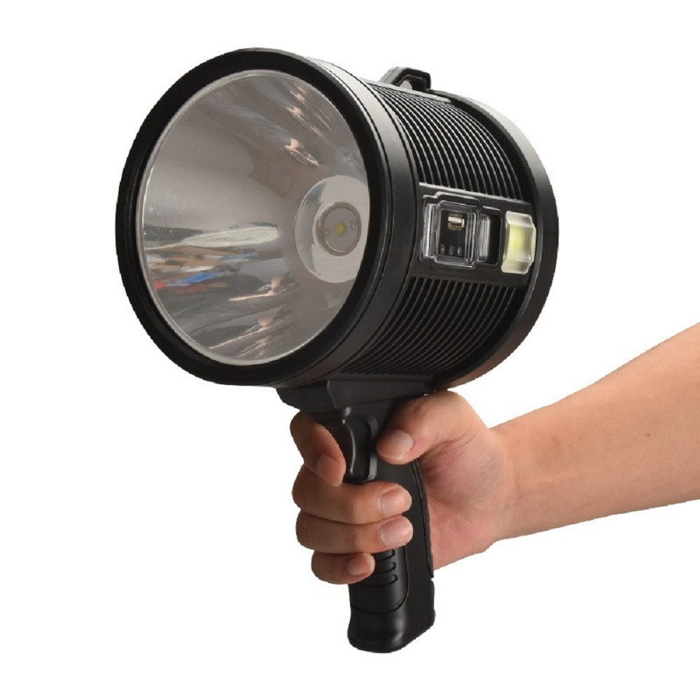 home trends Taschenlampe LED Taschenlampe mit COB-Licht & Solarpanel (Set, 1-St., Tragbare Taschenlampe für Outdoor, Camping & Alltag, 1 Stück), Handlicher LED-Strahler für helles Licht unterwegs
