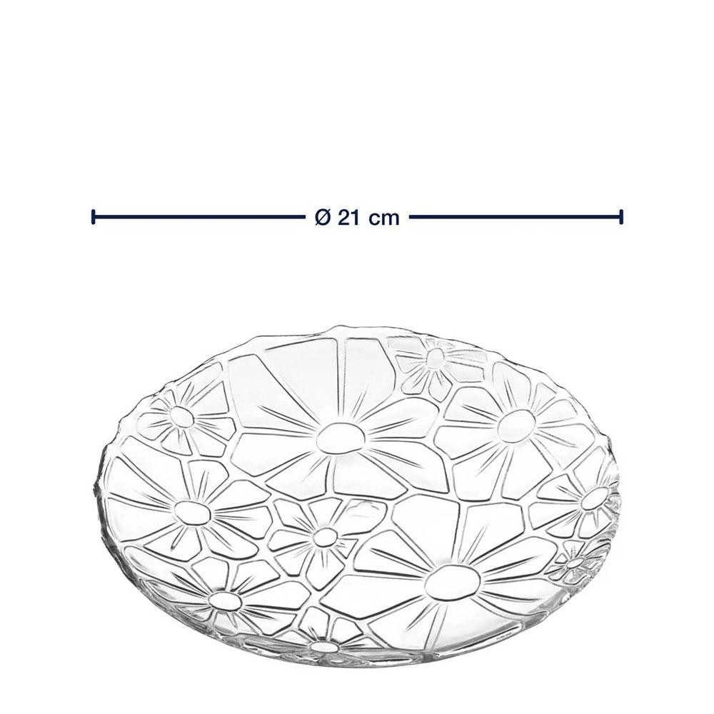 LEONARDO Frühstücksteller Leonardo Teller Giorno Transparent (21cm)