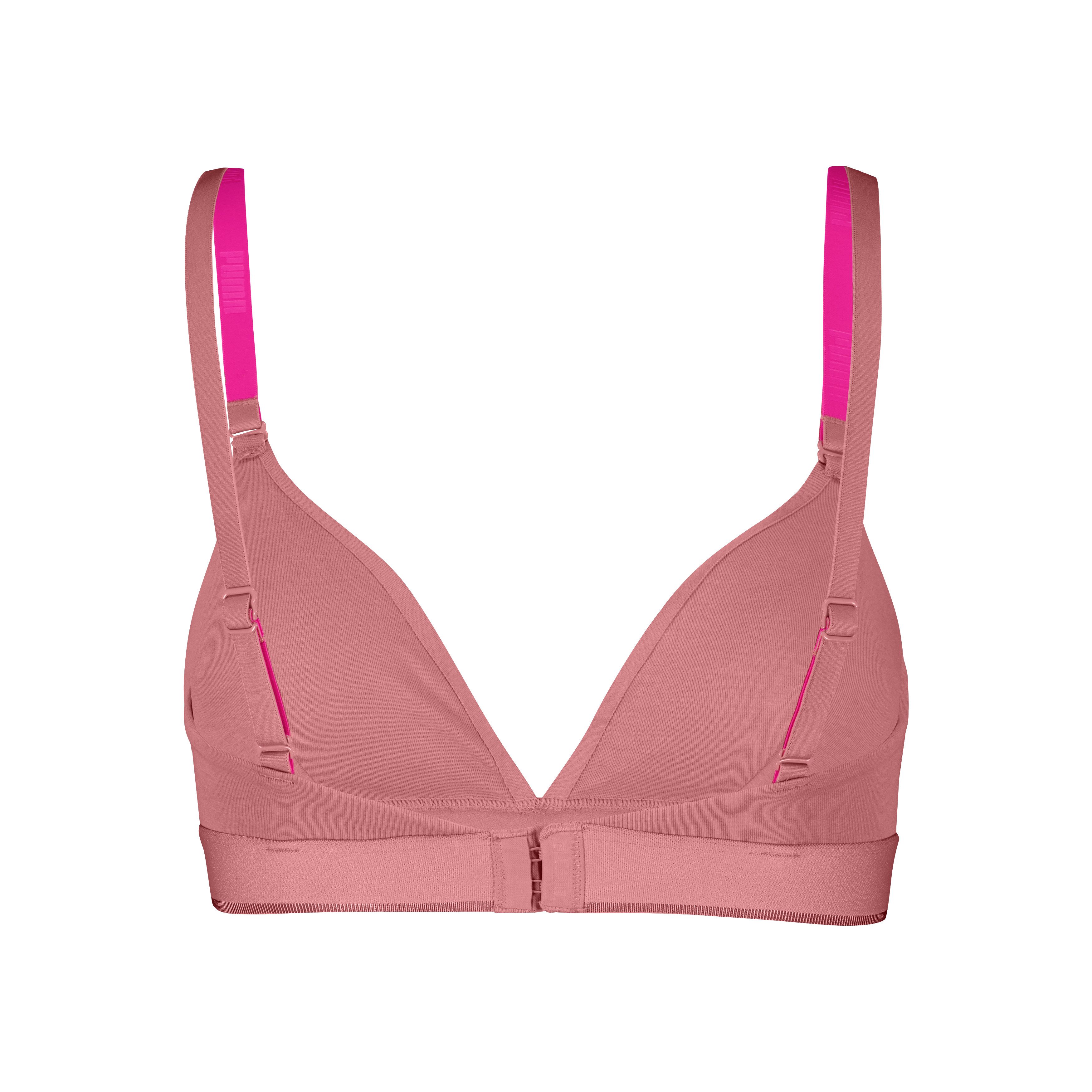 PUMA Bralette PUMA WOMEN COTTON TRIANGLE BRALETTE 1P herausnehmbare gepolsterte Cups für anpassungsfähigen Look