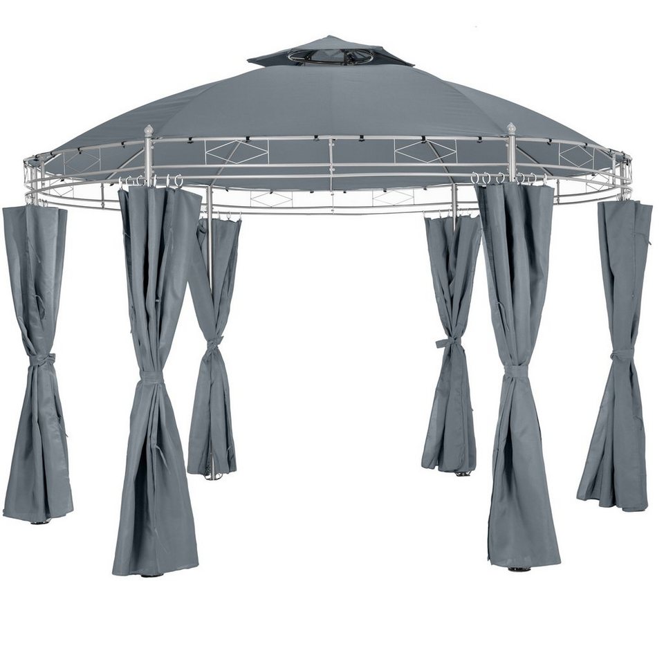 tectake Pavillon »Gartenpavillon Siana Ø 350 cm«