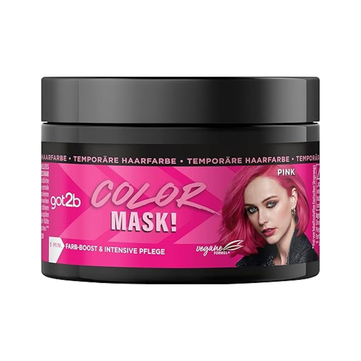 Haarfarbe Schwarzkopf got2b Color Mask Pink Temporäre Haarfarbe 5 Minuten Farb-B