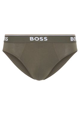 BOSS Slip Brief 3P Power (Packung, 3er) mit Logoschriftzug am Bund