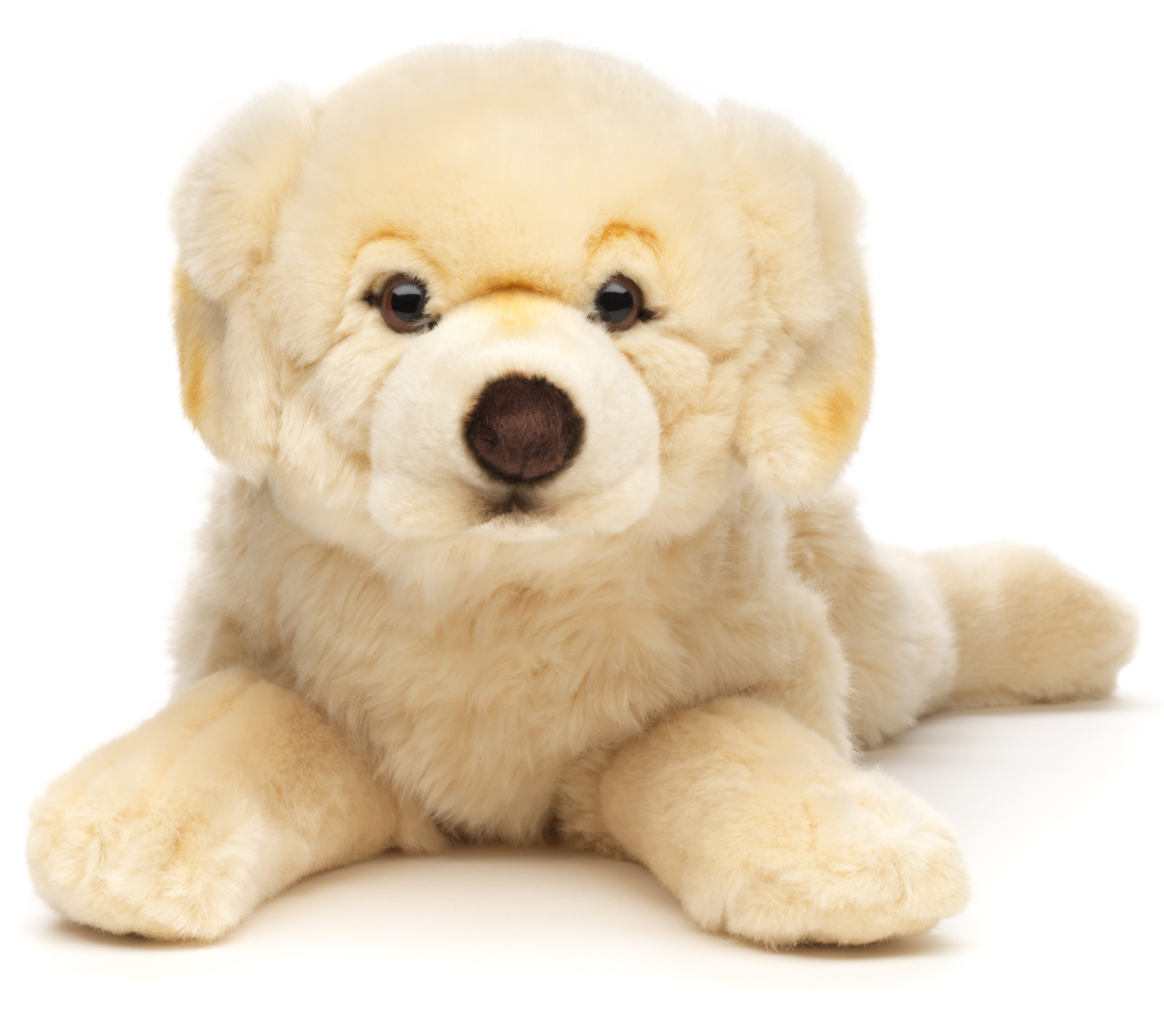 Uni-Toys Kuscheltier Golden Retriever - Mit/ohne Geschirr - 60 cm - Plüsch-Hund, Plüschtier, zu 100 % recyceltes Füllmaterial
