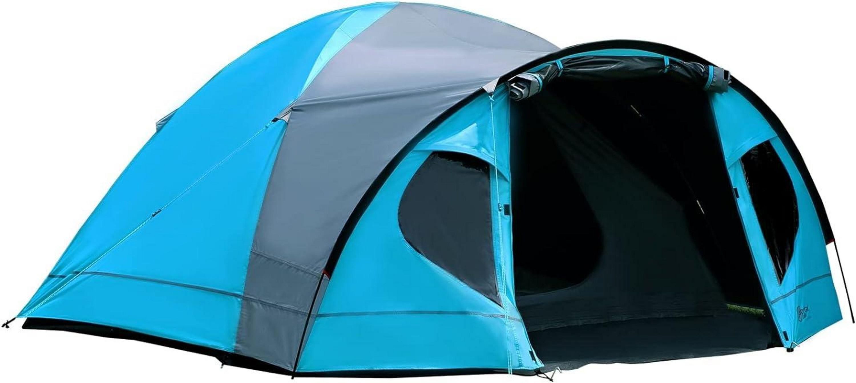 Kuppelzelt Portal Zelt 4 Personen Camping wasserdicht Kuppelzelt mit Vorzelt