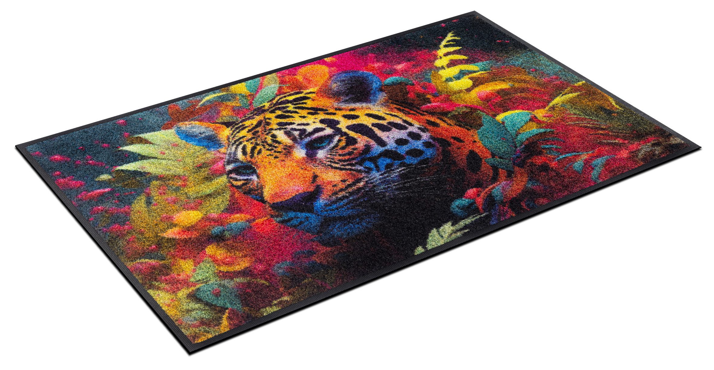 wash+dry by Kleen-Tex Fußmatte Leopy McLeopard, rechteckig, Höhe: 7 mm