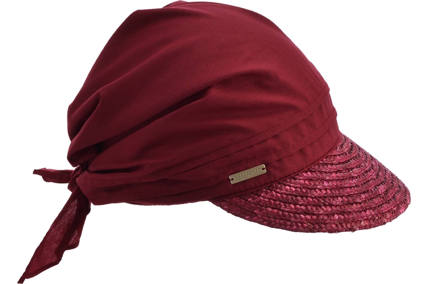 Seeberger Sonnenhut Strohborte Schirmmütze mit Stoffkopf 51175-0