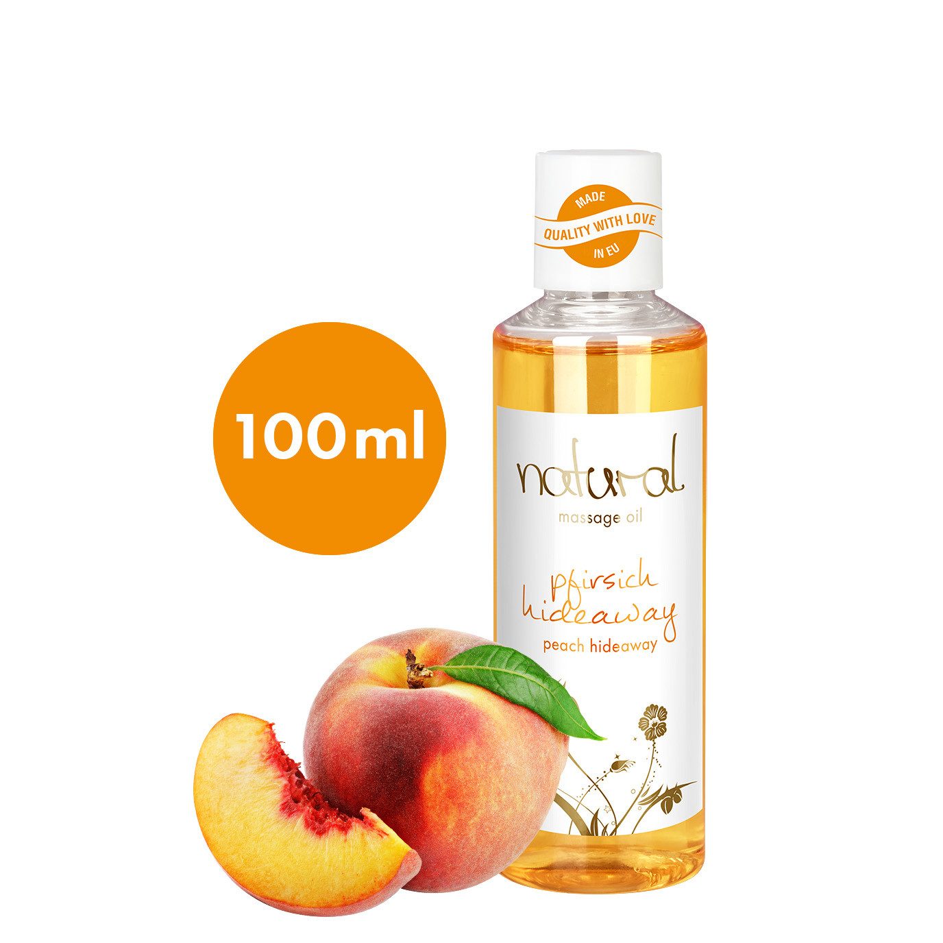 EIS Stimulationsgel EIS Natural Massageöl 'Pfirsich Hideaway', 100ml, Pfirsich-Duft, 0-tlg.