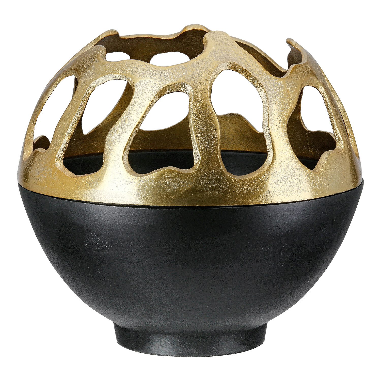 GILDE Windlicht Windlicht Branca goldfarben; schwarz (1 St)