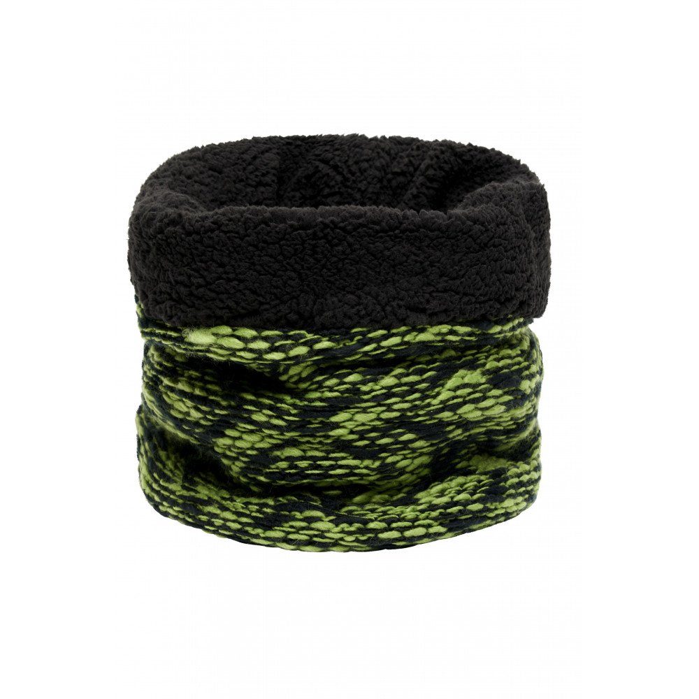 mit Strickschal Highloft kiwi/black flauschigem Fleece-Futter Highloft Myrtle Fleece Schlauchschal Beach MB7304, Loop