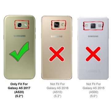 CoolGadget Handyhülle Backcover Schutzhülle für Samsung Galaxy A5 2017 5,2 Zoll, Ultra Slim Handy Hülle für Samsung A5 2017 Case Bumper