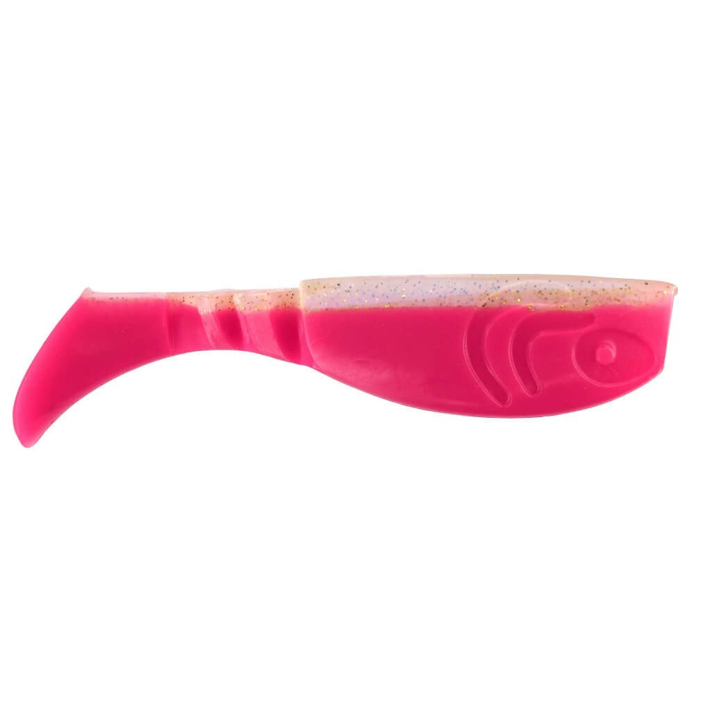 Jenzi Kunstköder Jenzi Gummifisch Action Tail Shad Pink White