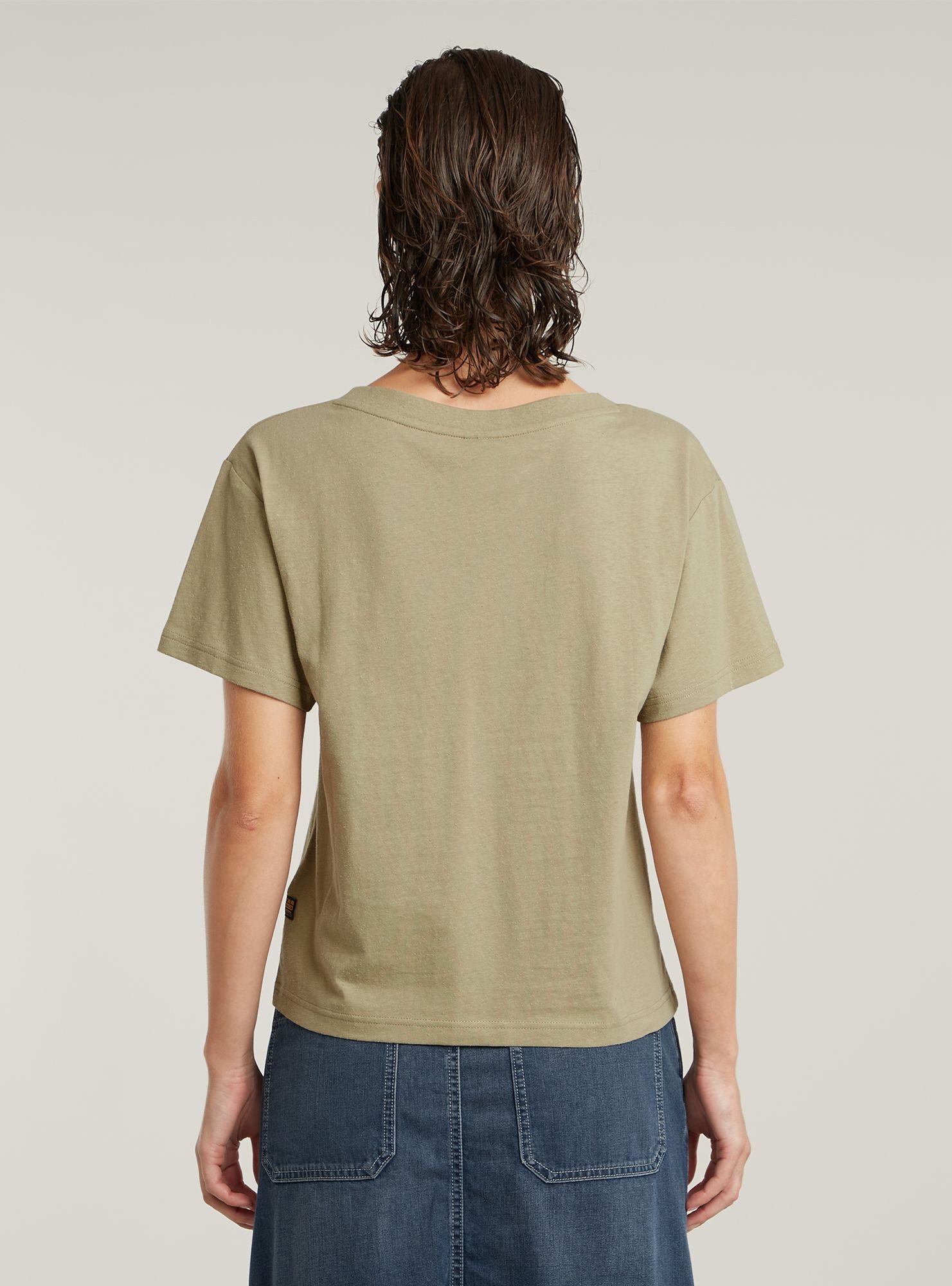 G-STAR T-Shirt Open V-Neck Relaxed T-Shirt