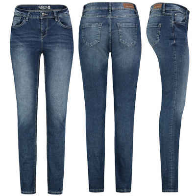 SUBLEVEL Slim-fit-Jeans Sublevel Damen Джинсы Hose Джинсыhose Röhre Slim Fit Denim Stretch Hose