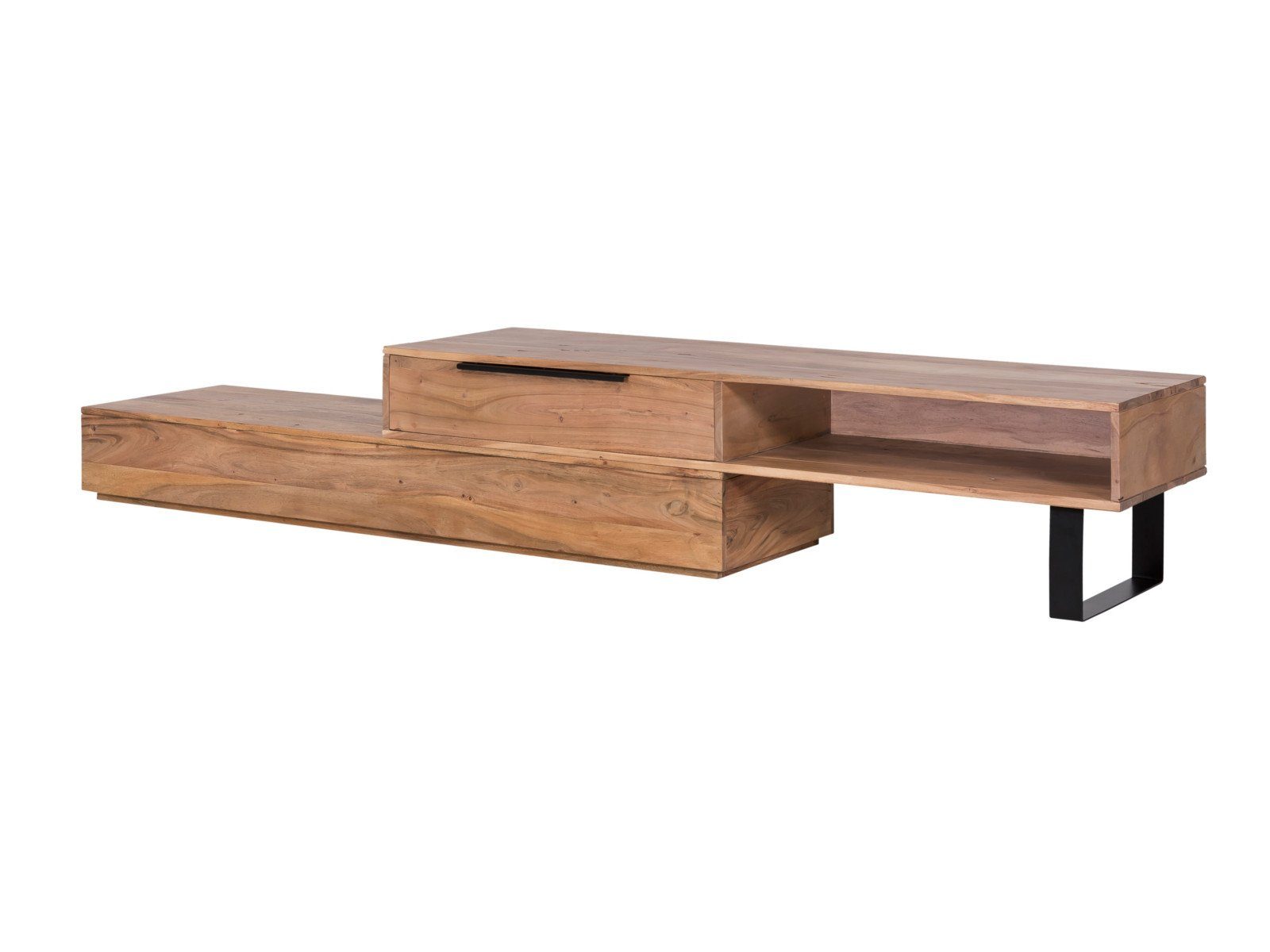 massivum Lowboard TV-Bank Auckland Akazie 1 Schub (1 St)