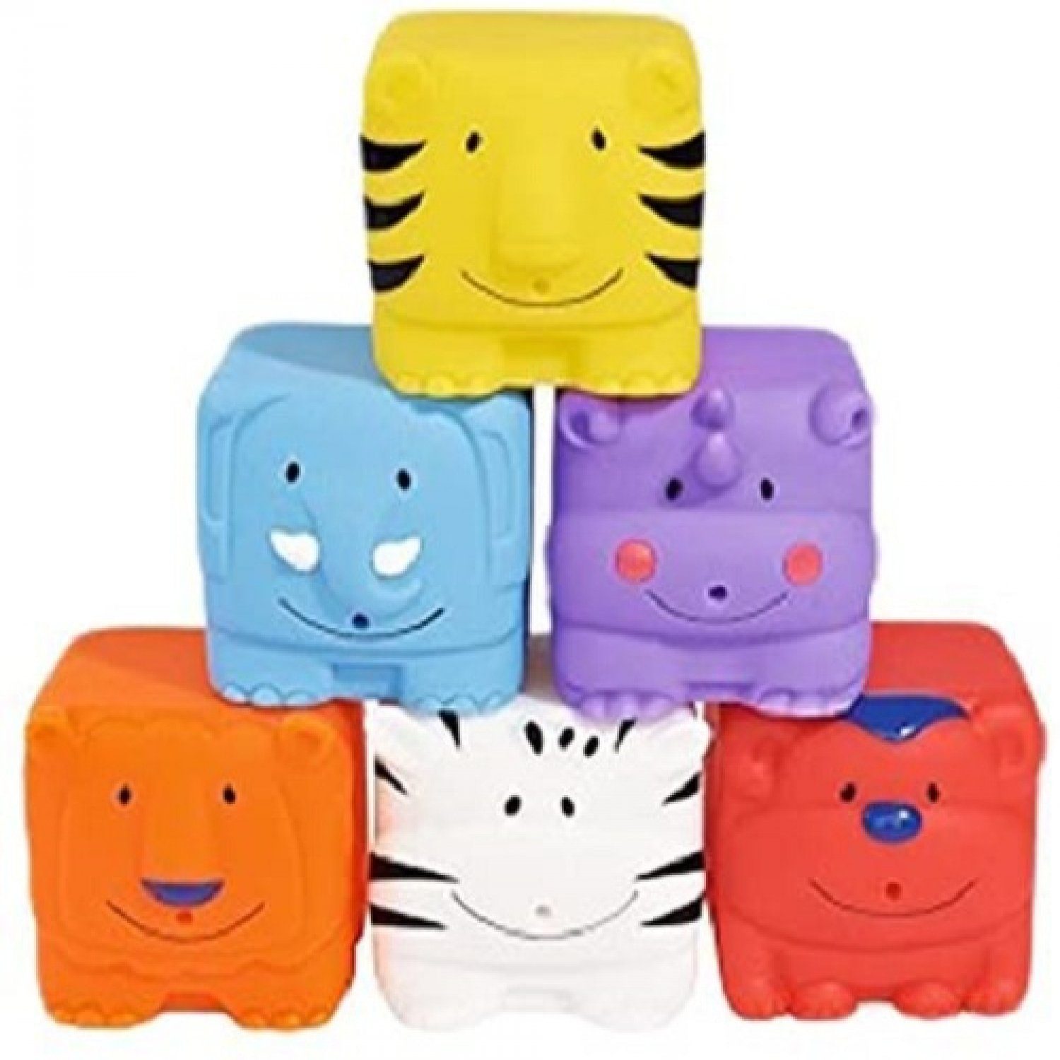 SIMBA Badeplüschtier Simba - ABC 6 Spritz- und Stapelwürfeltiere (6-tlg)