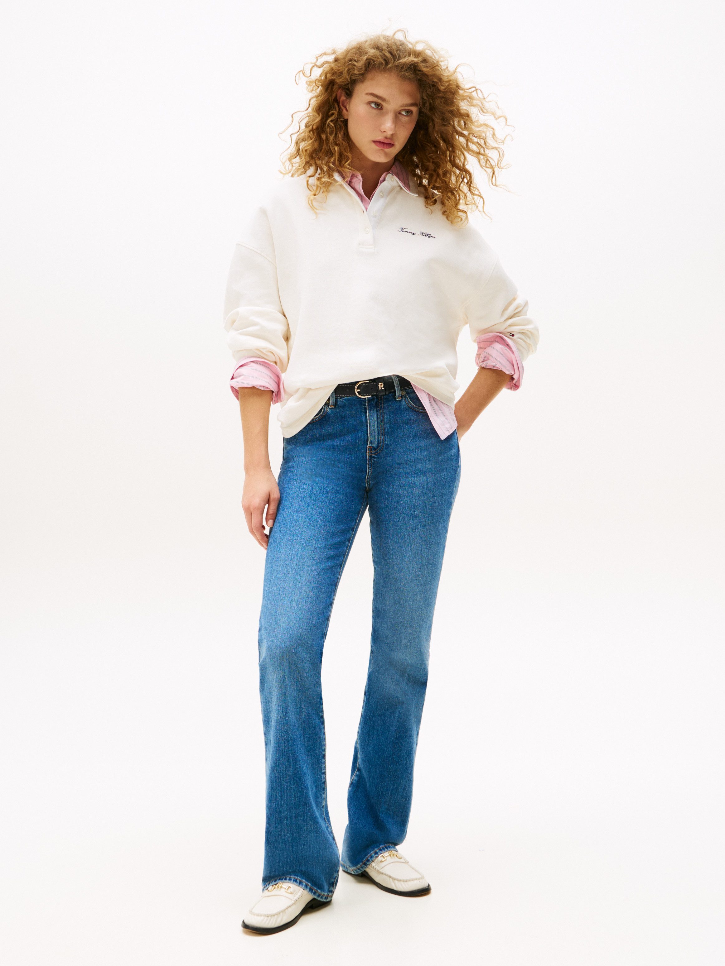 Tommy Hilfiger Bootcut-Jeans DNM FLO BOOTCUT RW
