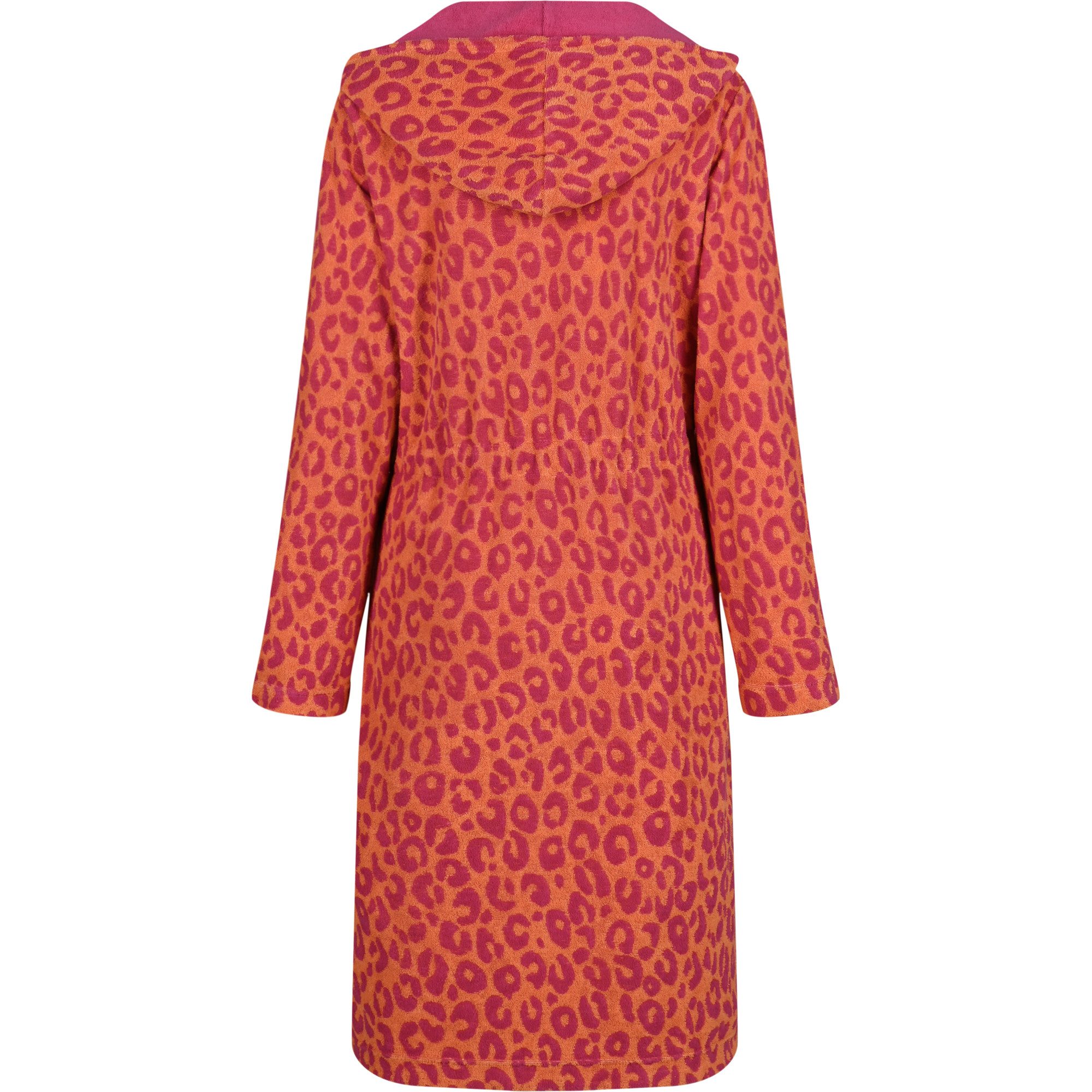 Cawö Home Damenbademantel Two-Tone Leo 851 Kurzmantel mit Kapuze Frottier, günstig online kaufen