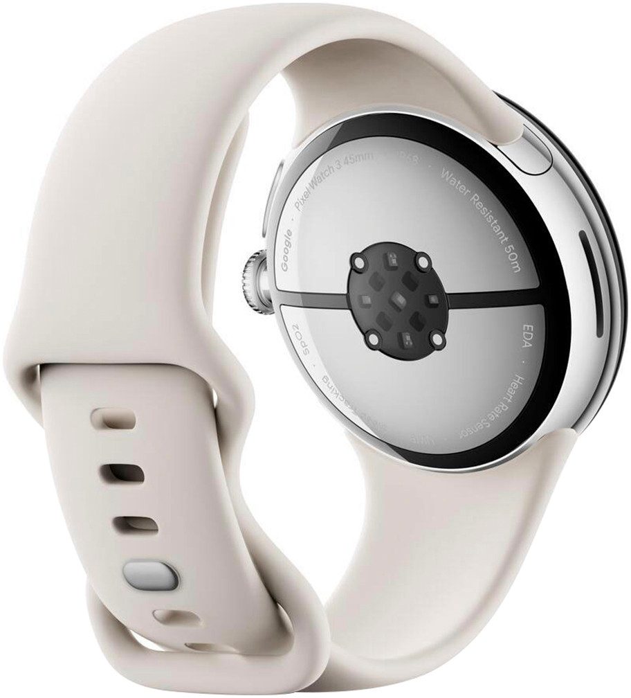 Google Pixel Watch 3 45mm WIFI Smartwatch (4,5 cm/1.77 Zoll, Watch OS 5)
