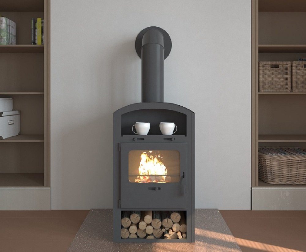 ECOfoxx Kaminofen Ceca Holz+Kohlefeuerung,gussgrau, 6,60 kW günstig online kaufen