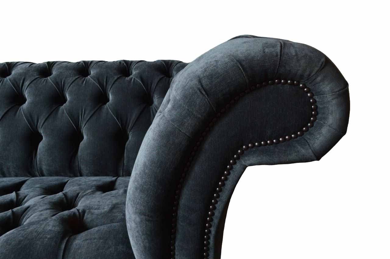 Chesterfield-Sofa, Chesterfield Wohnzimmer Couch Sitzer 4 JVmoebel Textil Klassisch Sofa